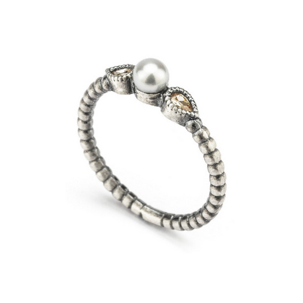 PEARL AND CAVA RING (Stock)
