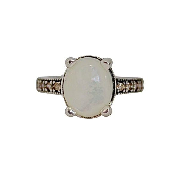 MOTHER OF PEARL AND CAVA RING