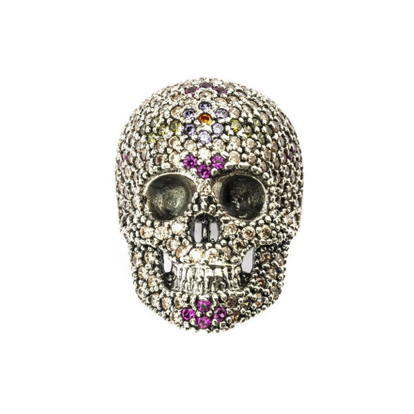 SKULL CAVA AND CZ MULTI RING (Delivery 7-15 days)