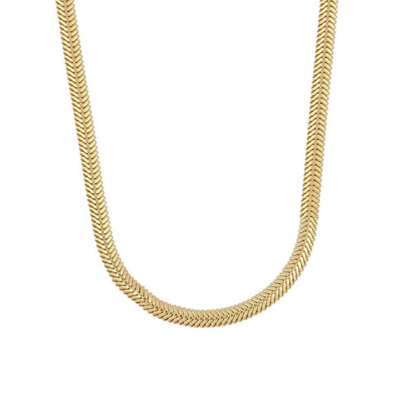 GOLD PLATED SNAKE NECKLACE