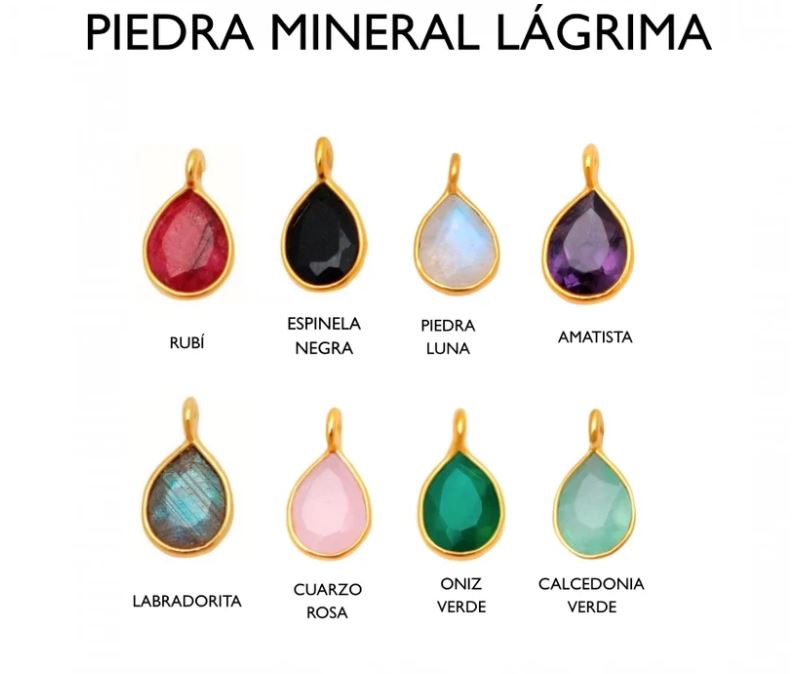 PENDIENTES PIEDRAS NATURALES