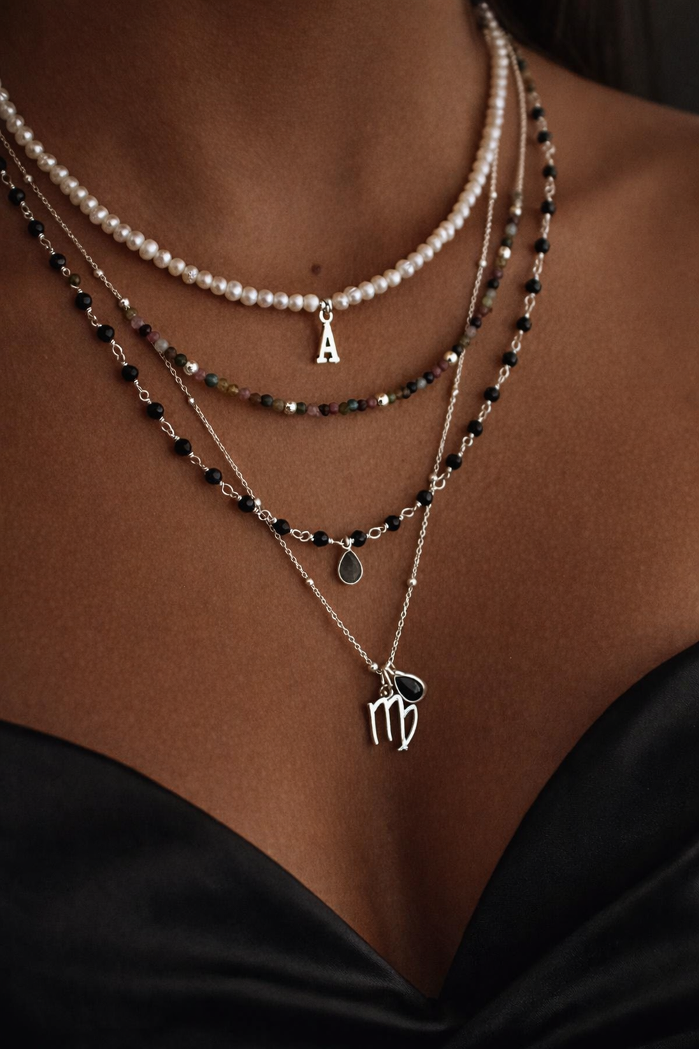 Collar De Plata Bañado Oro 18K Con Perlas De Agua Dulce - Joyería Hecha A Mano En Italia
