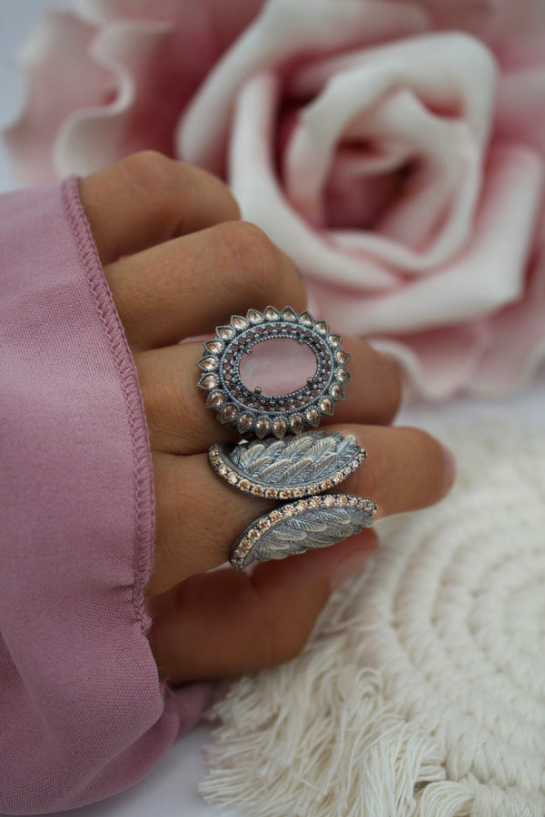 WINGS AND CZ CAVA RING (Stock)