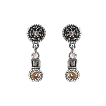 CIRCULAR CZ EARRINGS (Delivery 7-15 days)