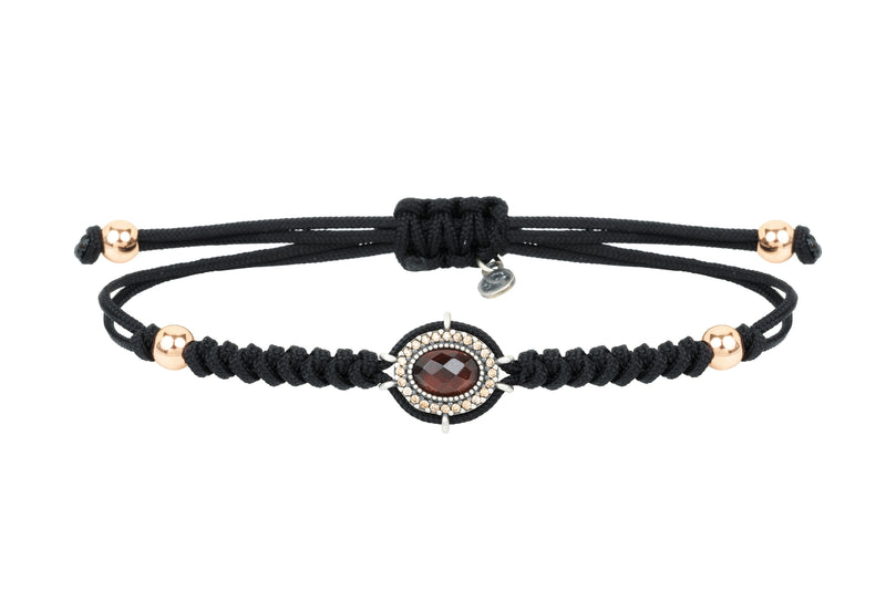 PULSERA OVAL CUARZO FUME