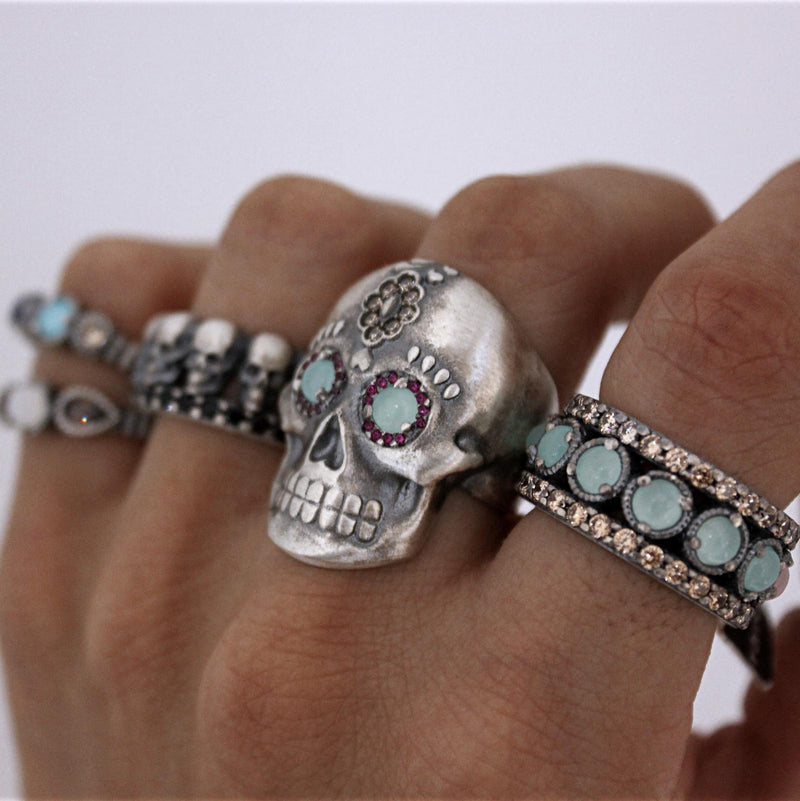 SILVER CHALCEDONY RING (Stock)