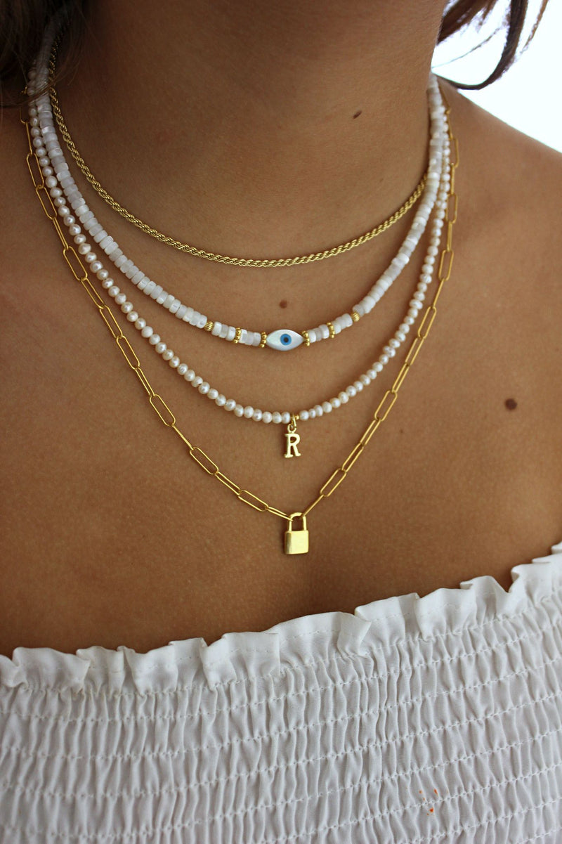GOLD PLATED BRAIDED CORD NECKLACE