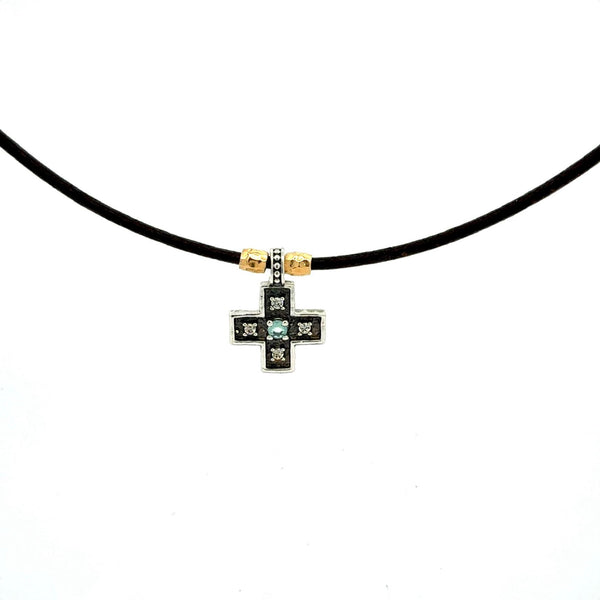 COLLAR CUERO CRUZ