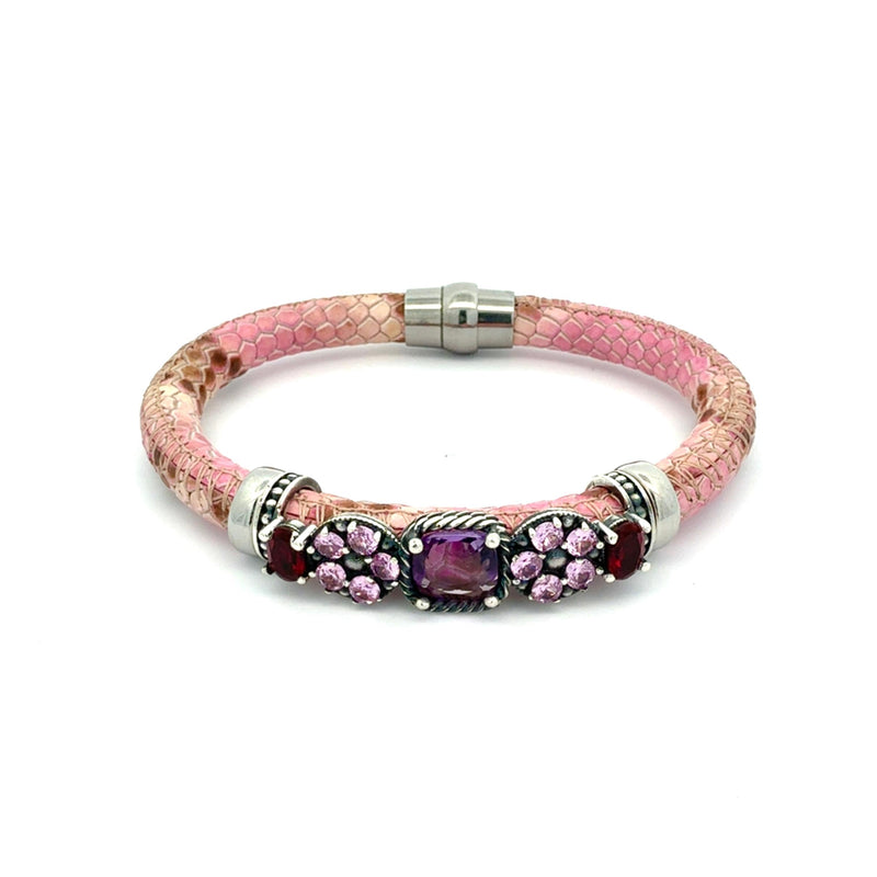 PULSERA NANOGEMS FUCCIA