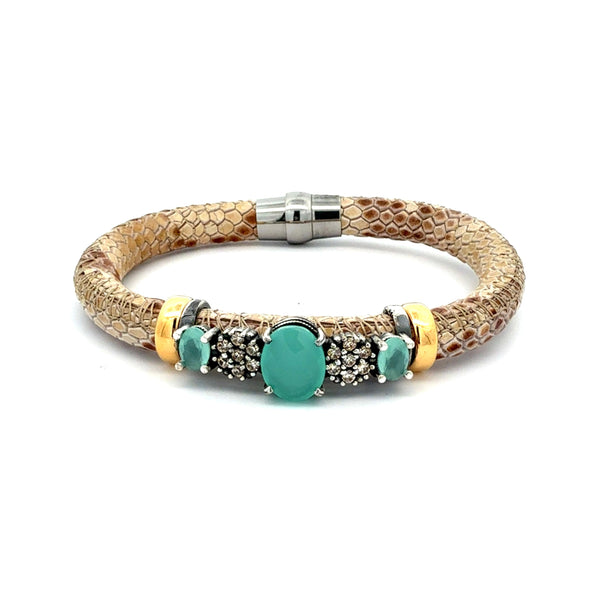 PULSERA OVAL CALCEDONIA (STOCK)