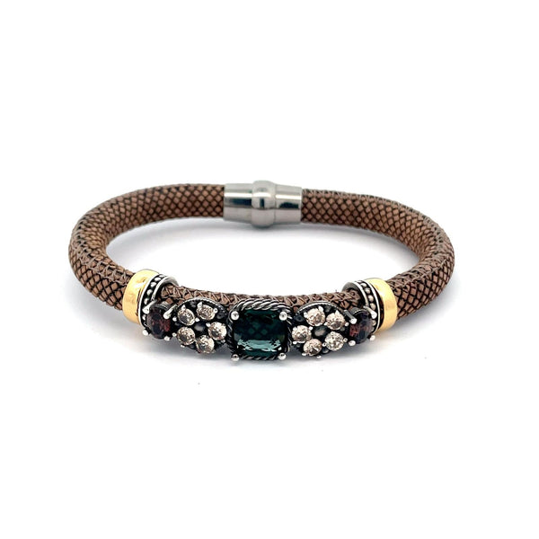 PULSERA NANOGEMS FUCCIA/VERDE