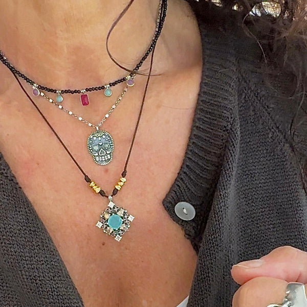 Collar Exotic ROMBO FUMÉ