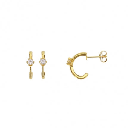 Criolla Oro 18 kt con circonita