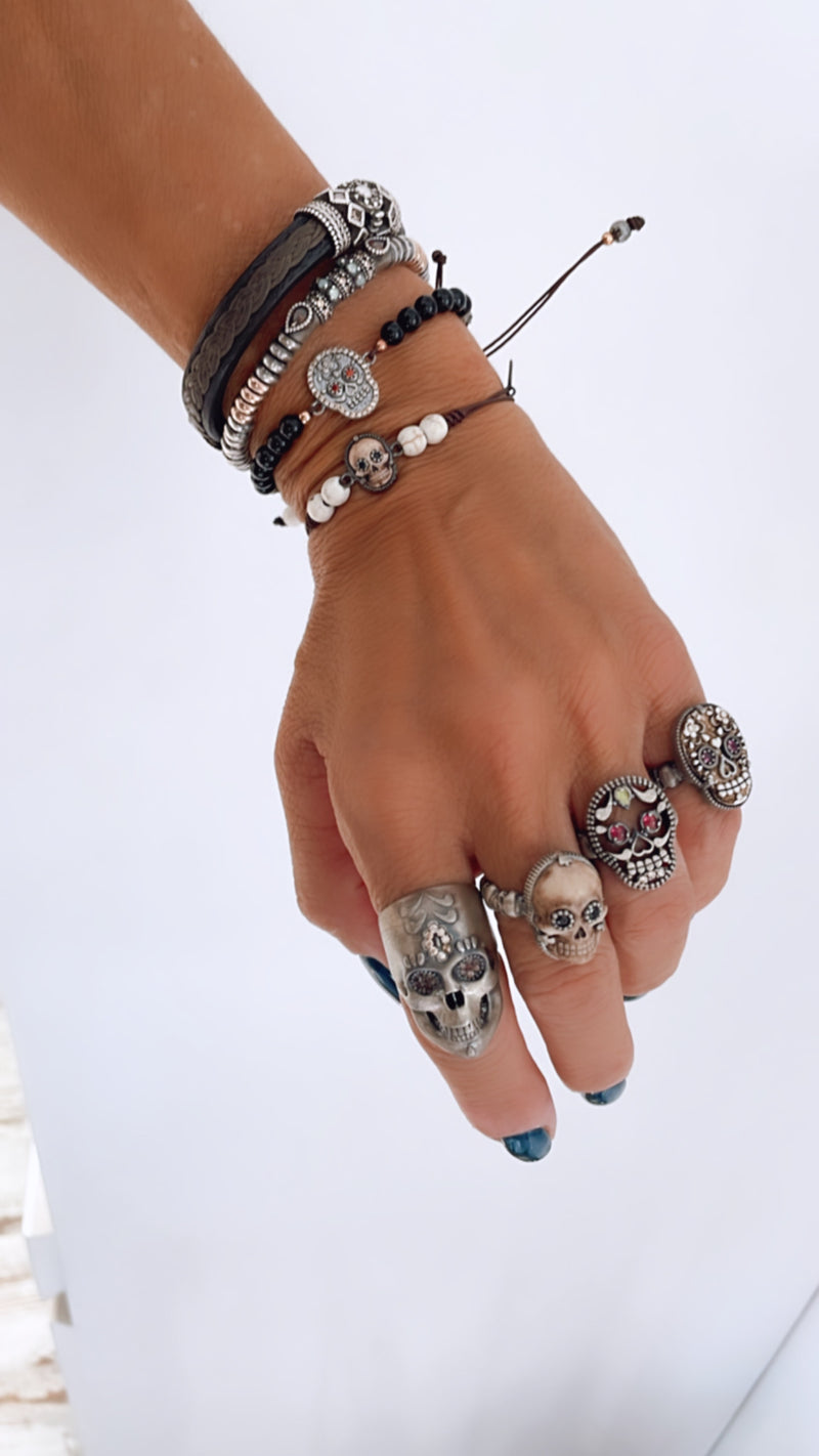 Pulsera Calavera Resina Maxi (Entrega 7-15 días)