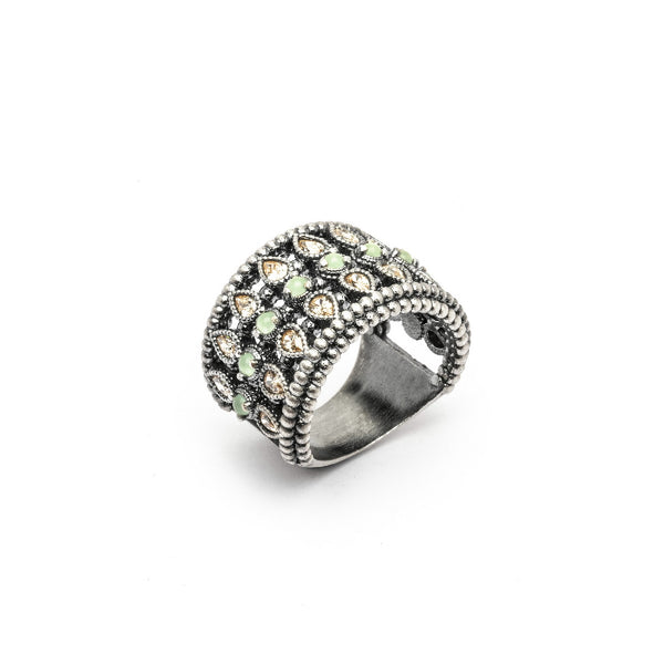 ANILLO EXOTIC CALCEDONIA CAVA (Entrega 7-15 días)