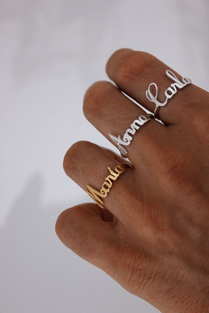 Personalized Silver Ring