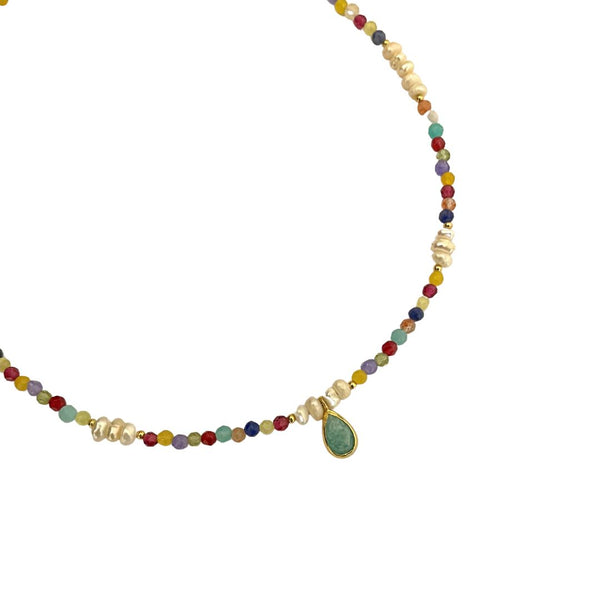 Summer Necklace with Gemstones