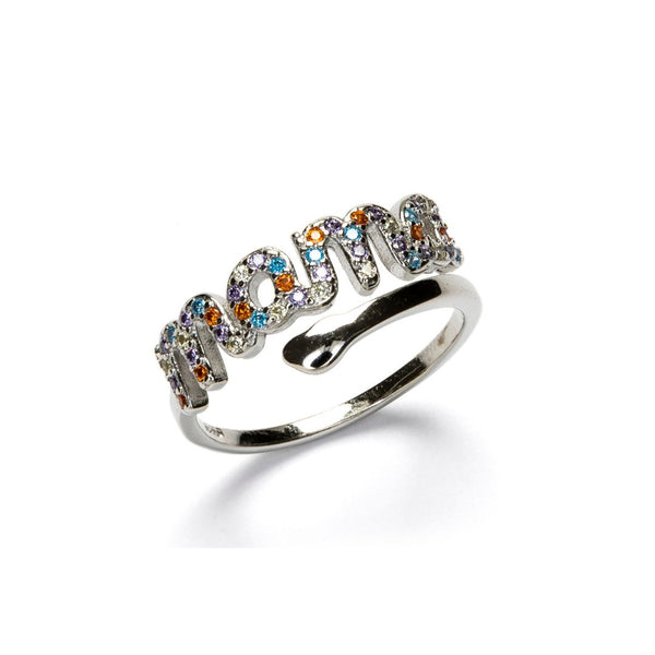 COLOR CZ MOM RING