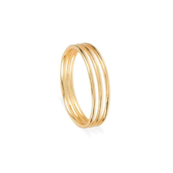 TRIPLE GOLD PLATED RING