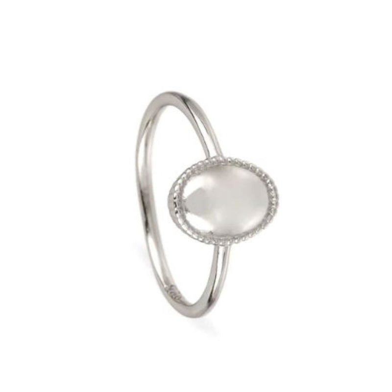 ANILLO OVAL PLATA DE LEY