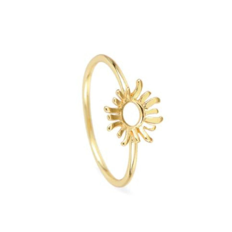 GOLD PLATED SUN RING