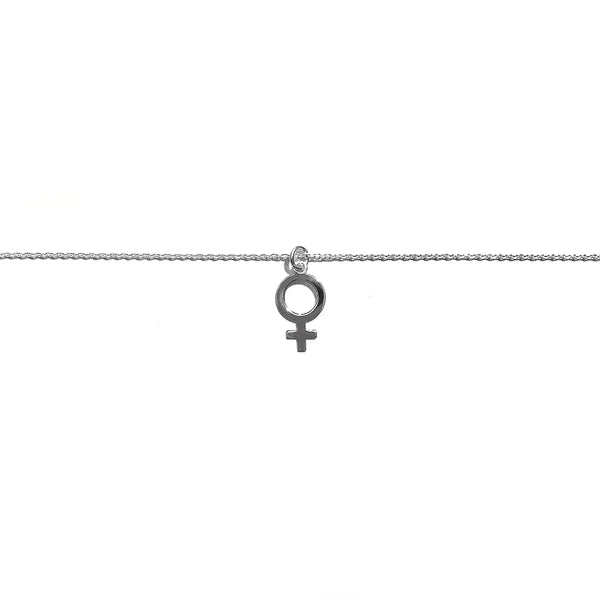 WOMEN'S SYMBOL NECKLACE IN STERLING SILVER