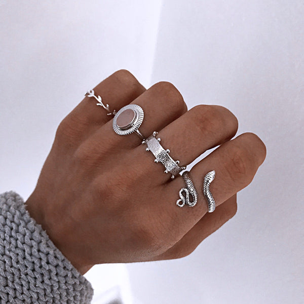Andy Silver Snake Ring