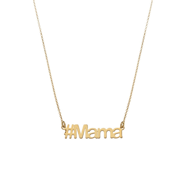 GOLD PLATED #MAMA NECKLACE