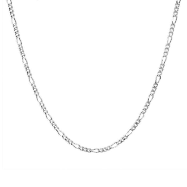 Figaro Chain Necklace in Sterling Silver
