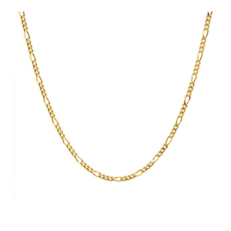 Figaro Chain Necklace Gold Plating