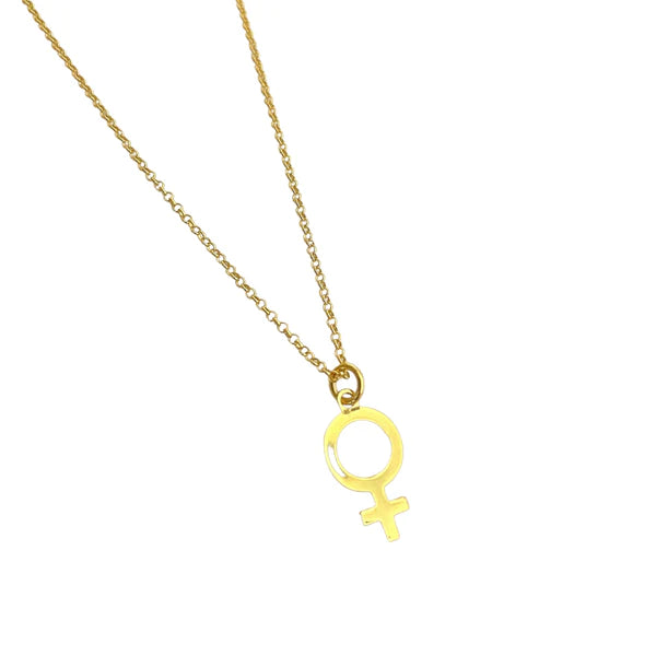 WOMEN'S SYMBOL NECKLACE GOLD PLATED