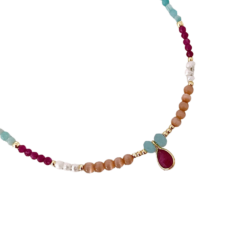 SPRING Necklace Natural Stones