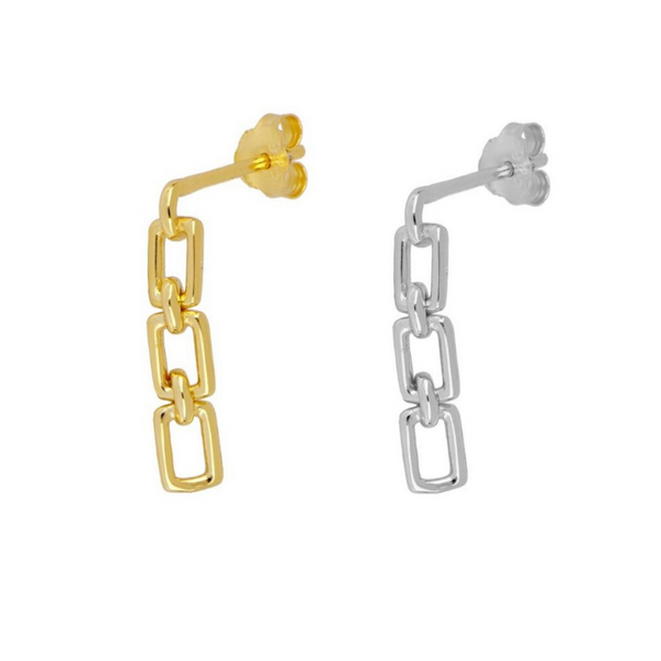 Silver/Gold Plated Link Earrings