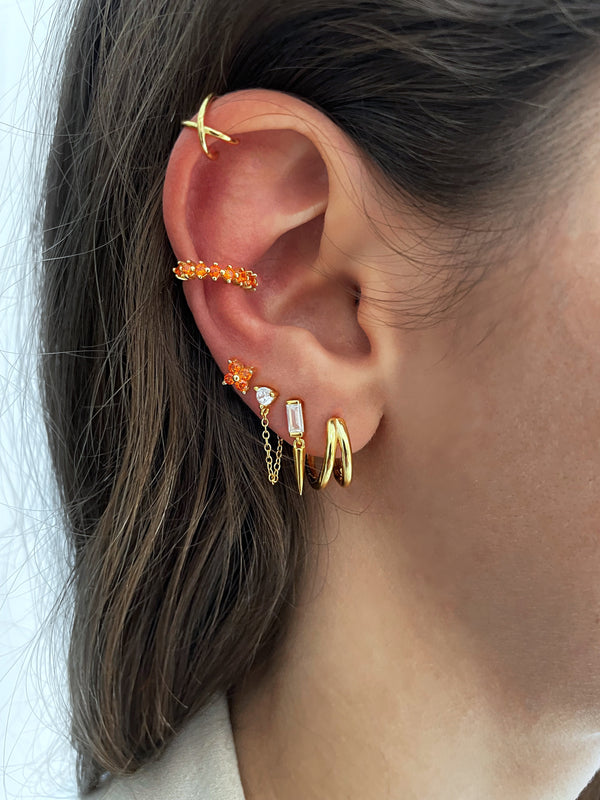 DOUBLE HOOP EARRINGS