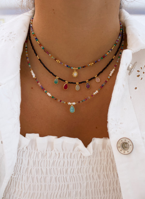 SUN AND STONES NECKLACE