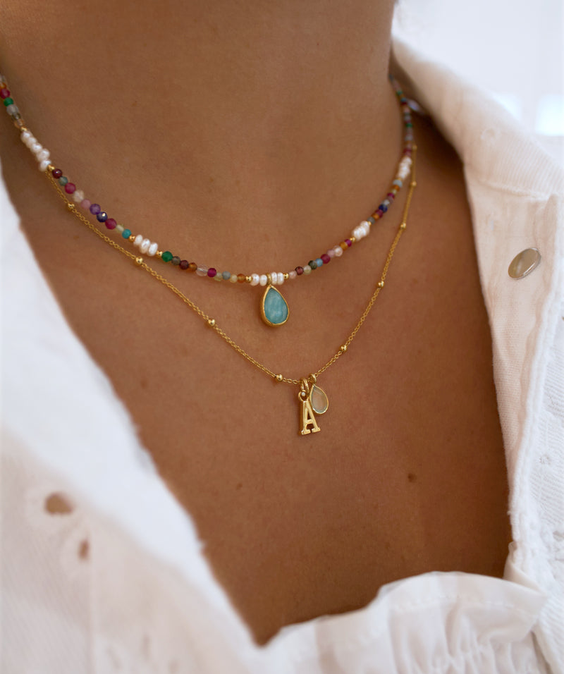 Necklace with Natural Stones Summer
