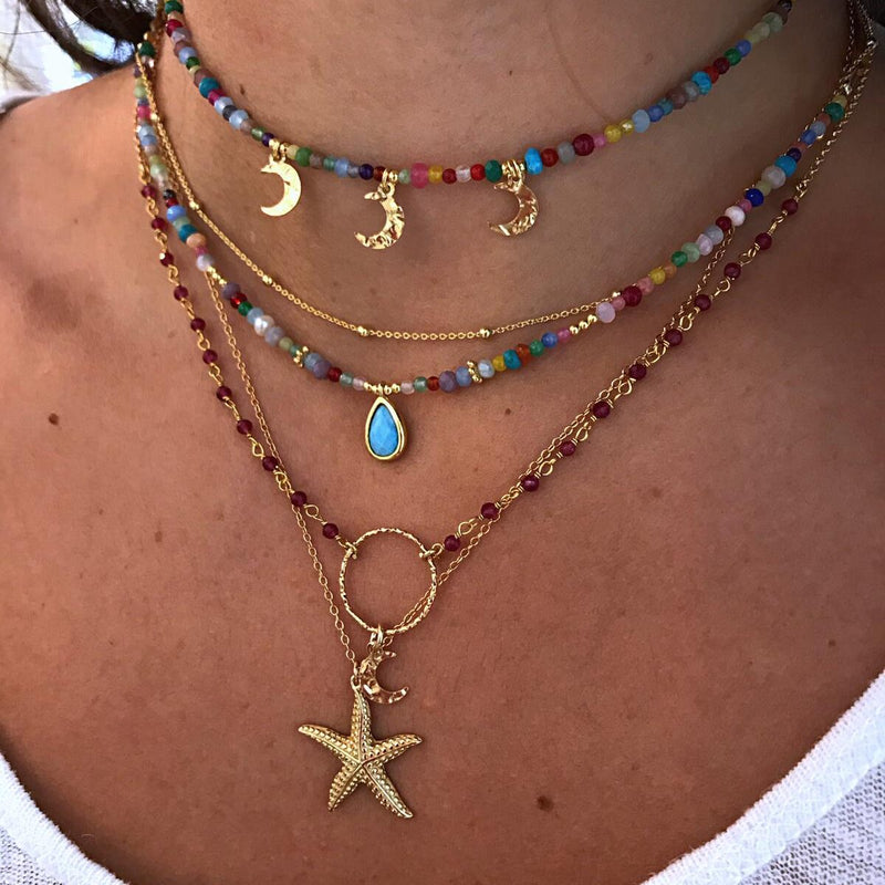 Golden Starfish Necklace