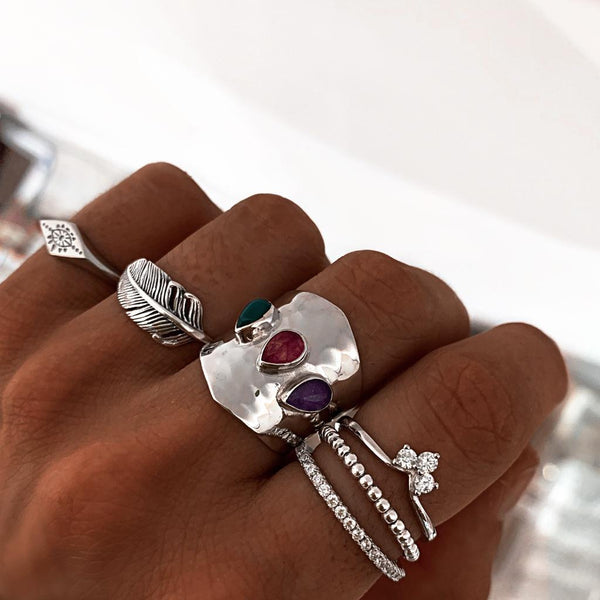 Feather Ring Sterling Silver