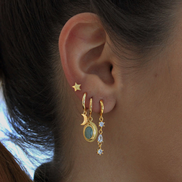 Mini Star and Moon Earring (UNIT)