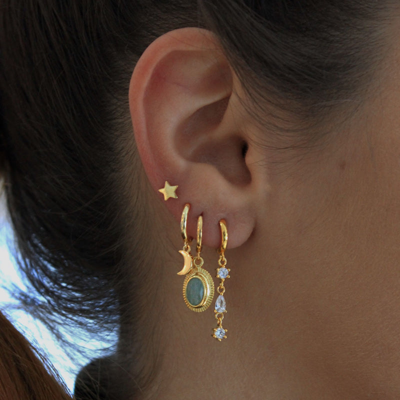 Mini Star and Moon Earrings