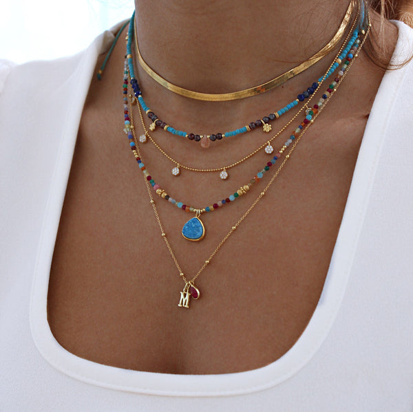 Garnet Necklace – Turquoise and Garnet