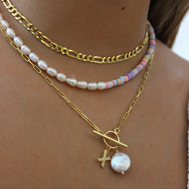 CATA Pearl and Beads Necklace