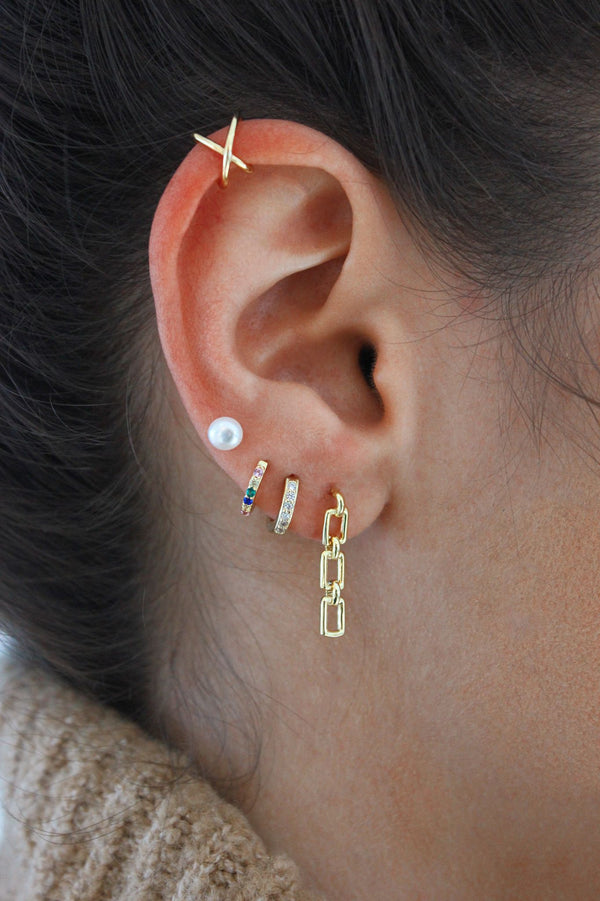 Silver/Gold Plated Link Earrings