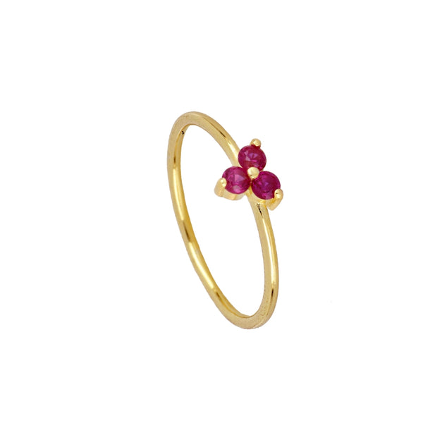 GOLD PLATED FUCHSIA FLOWER RING