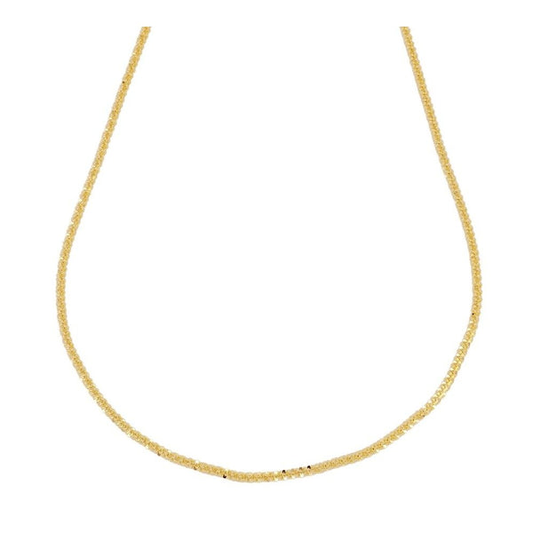 Gold Plated Diamond Cord Necklace