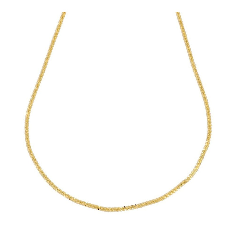Gold Plated Diamond Cord Necklace