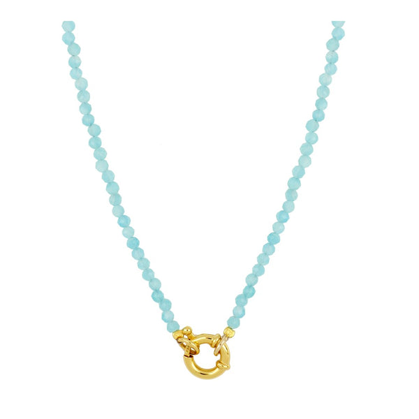 Alice Amazonite Silver/Gold Plated Necklace