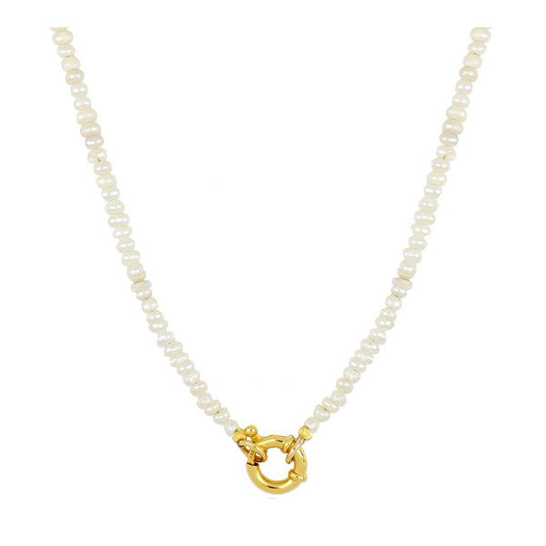 Alice Pearl Silver/Gold Plated Necklace