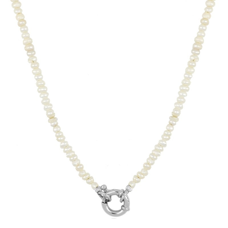 Alice Pearl Silver / Gold Plated Necklace