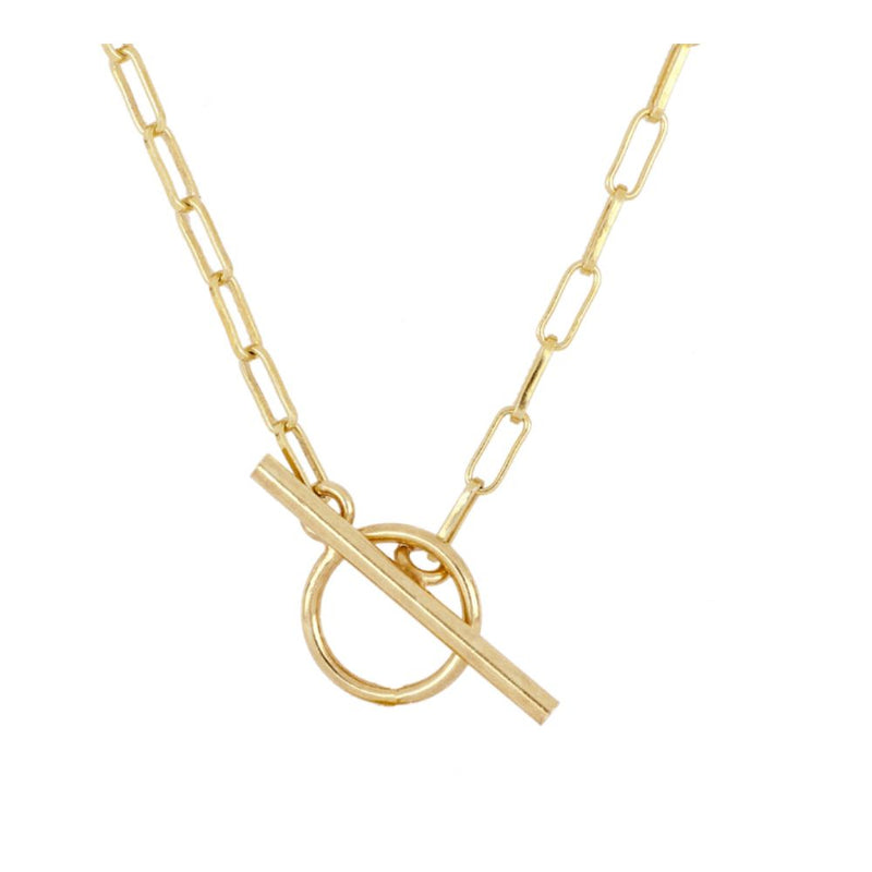 GOLD PLATED SAILOR LINK NECKLACE